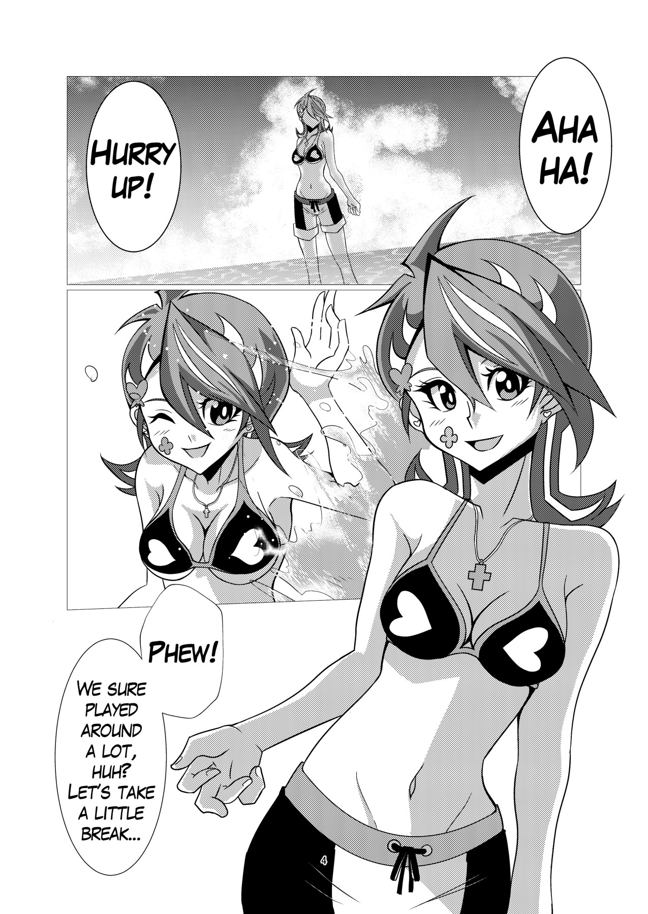 Hentai Manga Comic-Playing With Blue Girl-chan At The Beach-v22m-Read-3